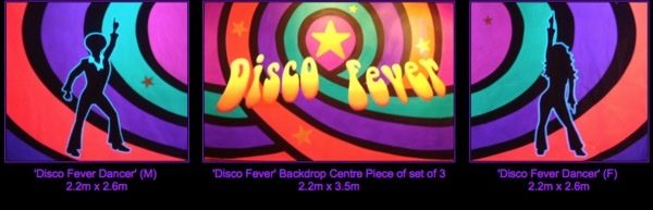 3 Piece Disco Fever Backdrop